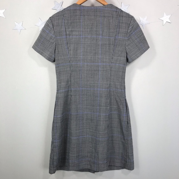 Theory S Easy Snap Wool Plaid Dress - Picture 5 of 10